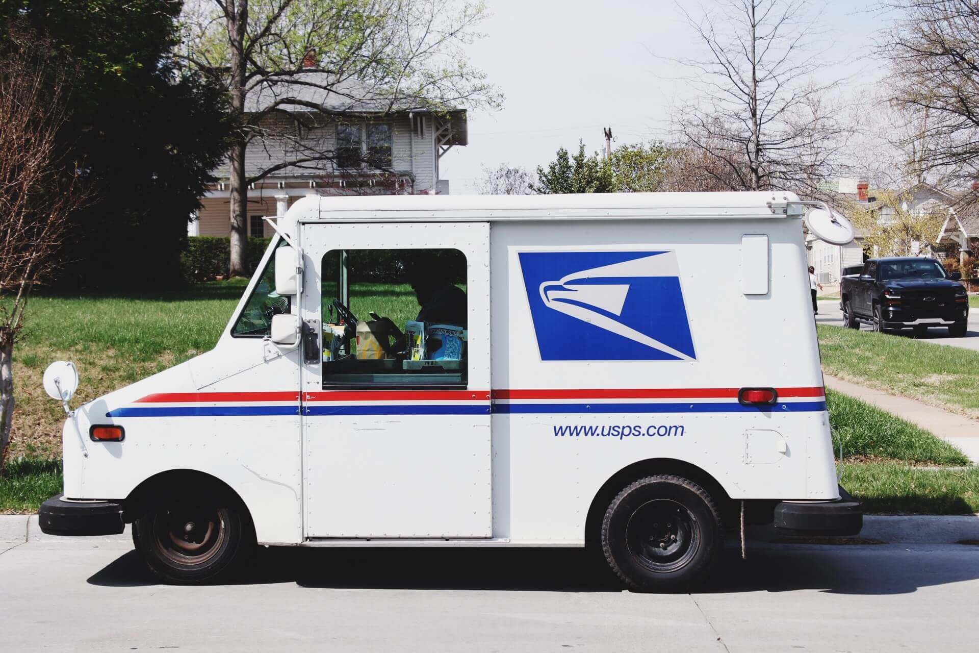 postman delivering